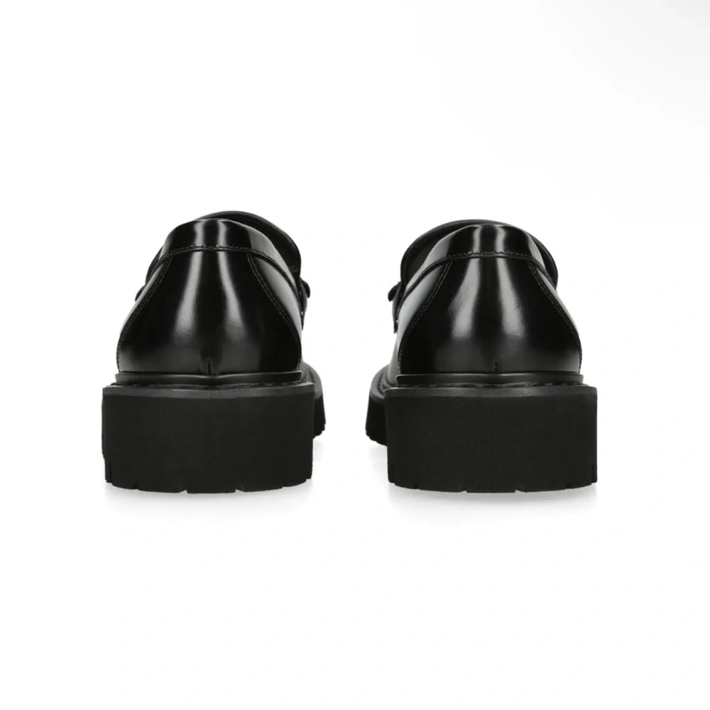 ❗️SOLD❗️VALENTINO GARAVANI VLOGO black leather loafers 39.5 - Picture 11 of 12